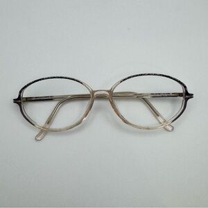 Silhouette SPX M1911 55-14-135 Black and Tan Oval Glasses